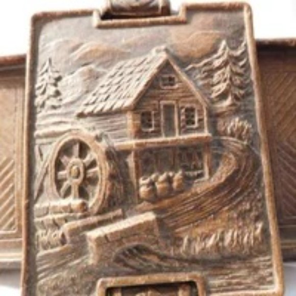 Vintage Syroco Cigarette Case Ashtray - Picture 2 of 7